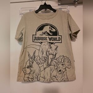 Jurassic World Kids Tan Dinosaur Tee And Shorts Set